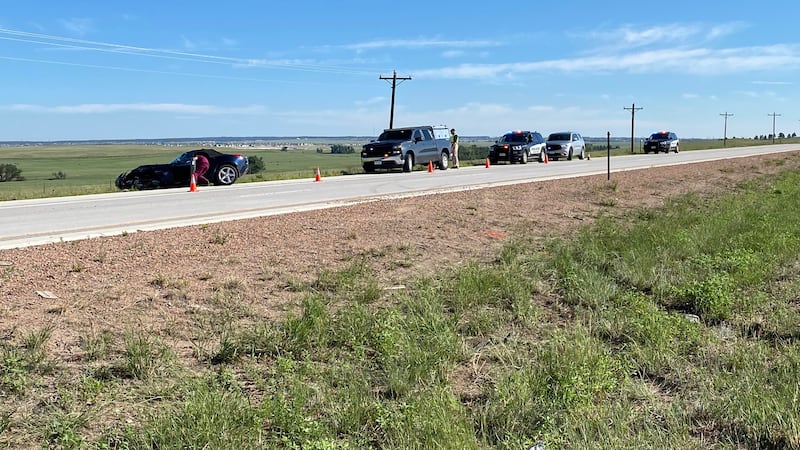 The crash scene on Highway 24 near Constitution on Aug. 3, 2022.