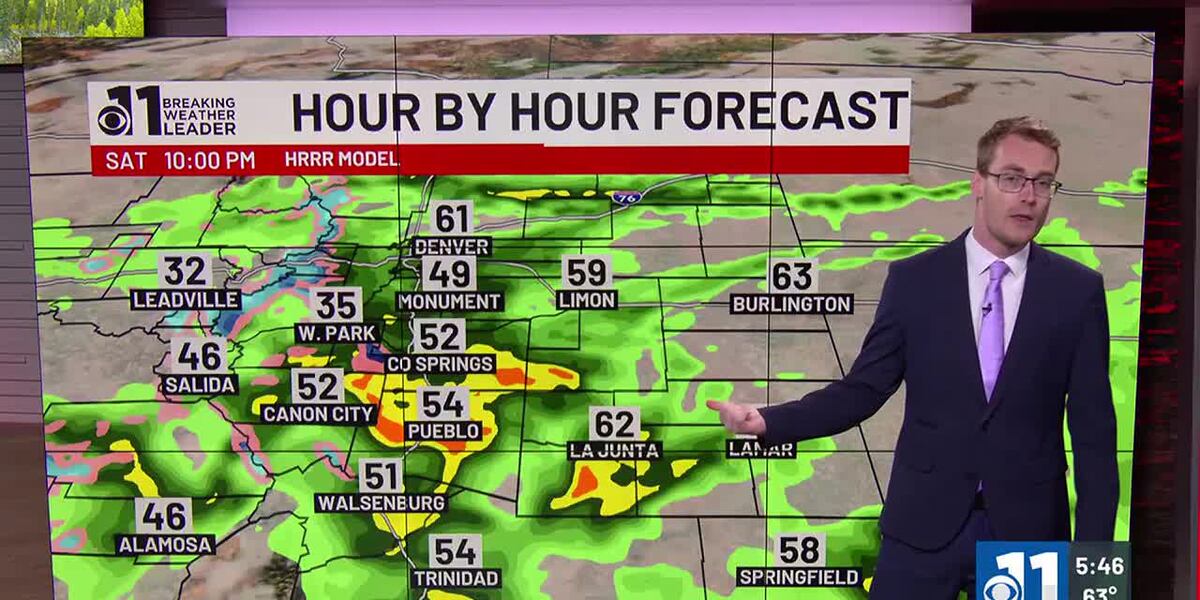 Rain and mountain snow gradually taper off Sunday