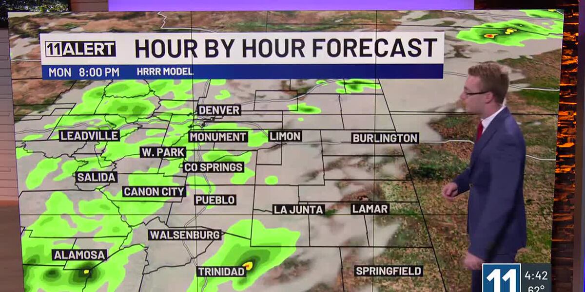 Colorado Springs Monday Forecast: hot and mostly dry.