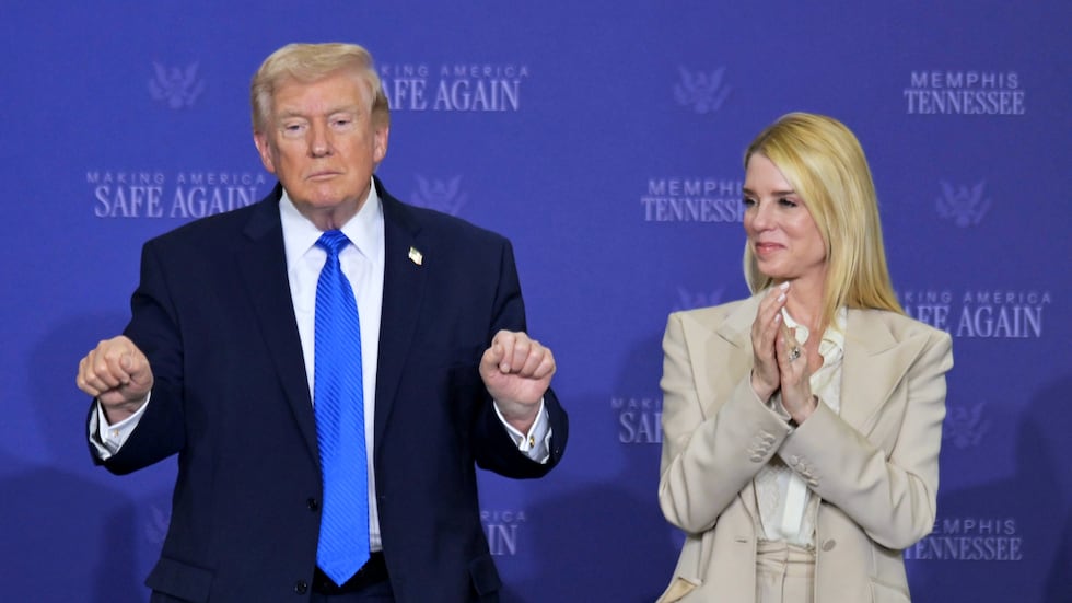 President Donald Trump participates in a roundtable discussion on public safety at a Tennessee...