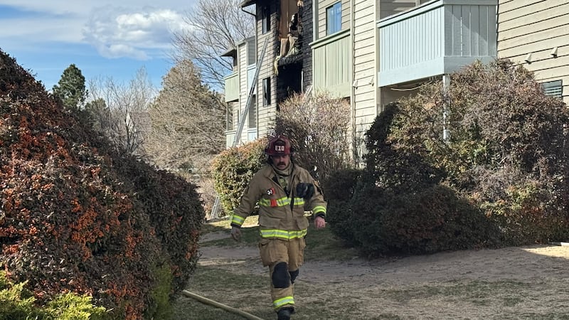 Colorado Springs firefighters respond to two-alarm fire at apartment complex on Saturday