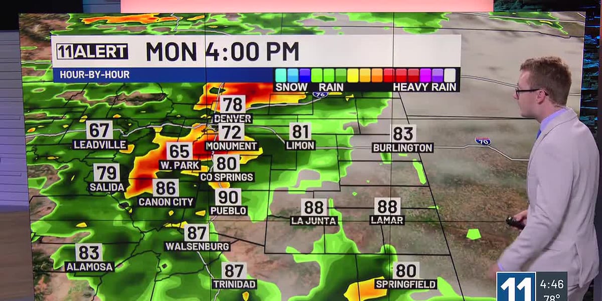 Hot Wednesday across southern Colorado with spotty fire danger, cooler Thursday