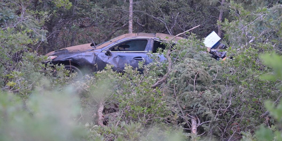 No serious injuries after car rolls off Gold Camp Road in Colorado Springs