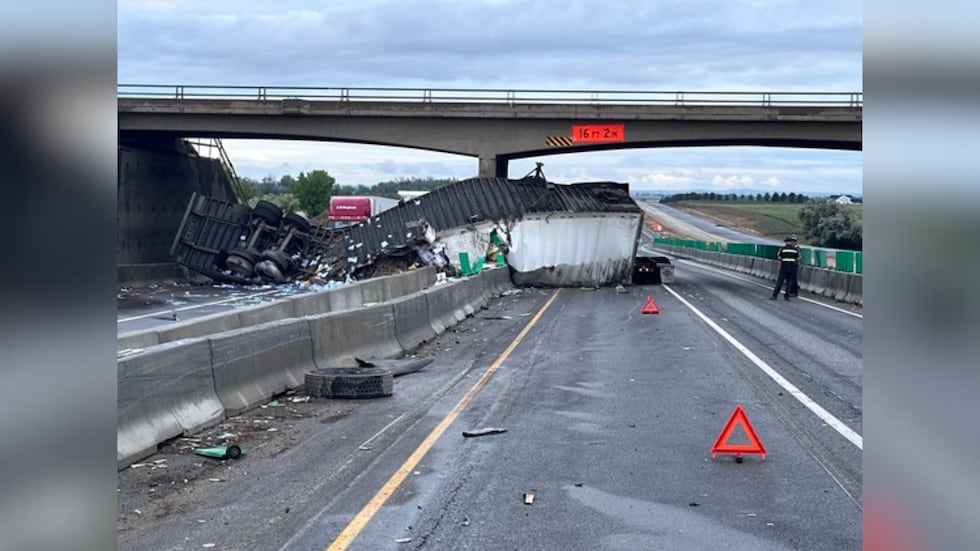 A busy interstate is experiencing delays due to a crash involving two semi-trucks on Thursday,...
