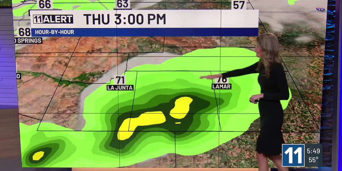 Rain clears overnight with more storms Thursday afternoon