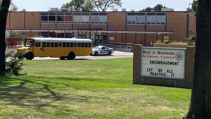 Colorado Springs Police say they are currently looking for a “kid on campus with a gun” in the...