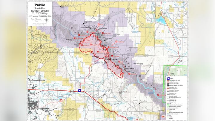 South Rim Fire South Rim Fire in western Colorado grows to over 4,000 acres