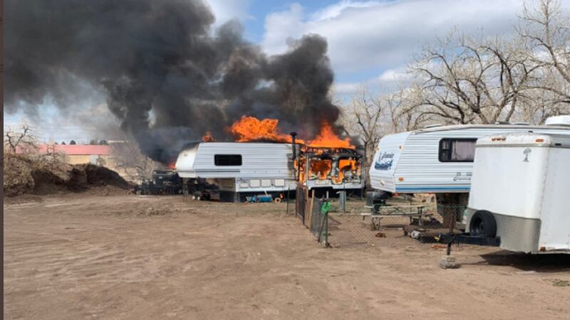 Springs Rv Fire Crews quickly contain RV fire in southwest Colorado Springs on Wednesday