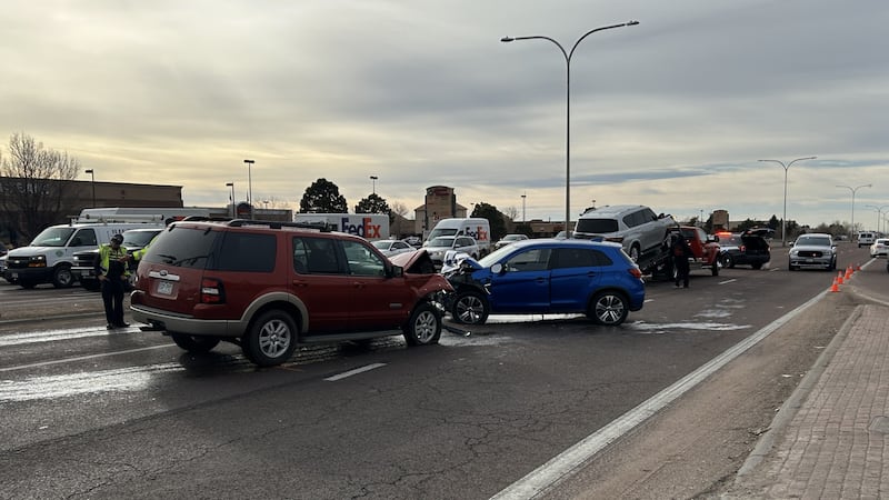 The scene on Powers near Constitution.