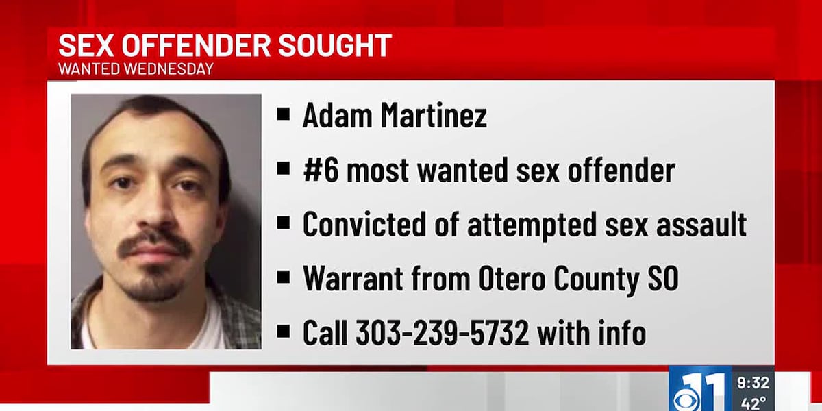 #6 most wanted sex offender in Colorado on the run