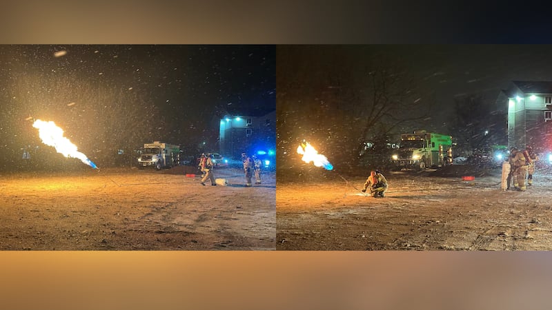 100-pound propane bottle was found leaking in Colorado Springs