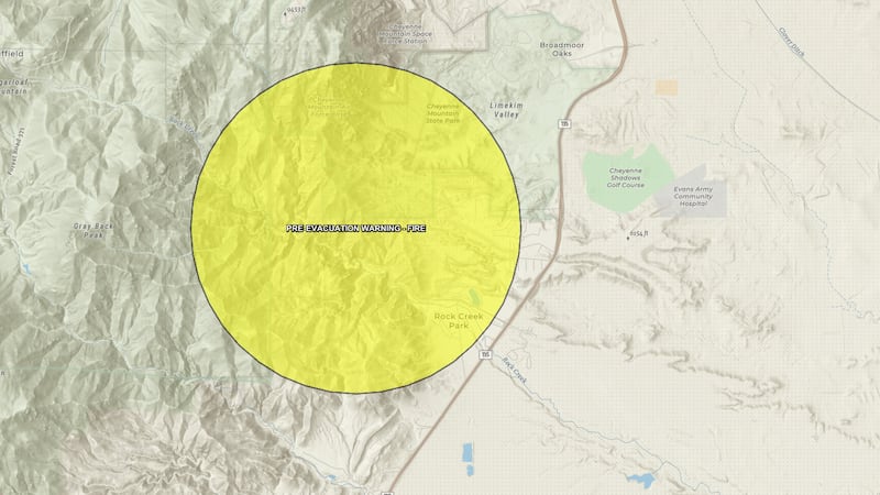 The Colorado Springs Fire Department (CSFD) is responding to a wildfire that is burning just...