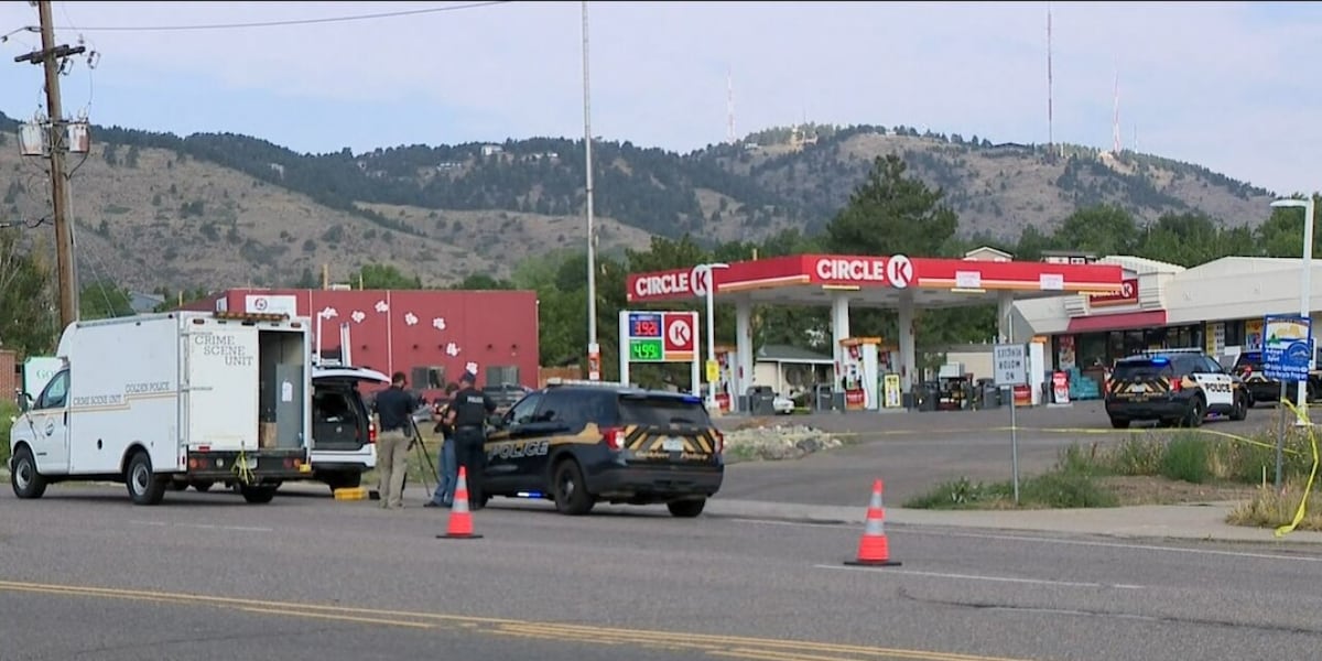 Colorado officer shot while trading fire with suspect outside gas station