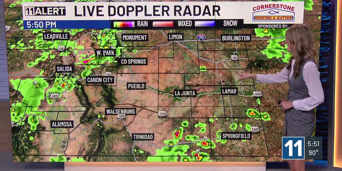Southern Colorado will see some stronger storms on Tuesday