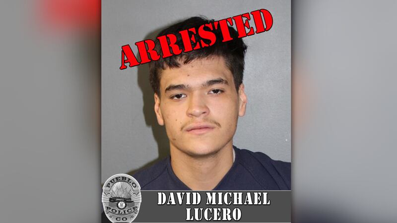 David Michael Lucero, 18, was arrested by the Pueblo Police Department.