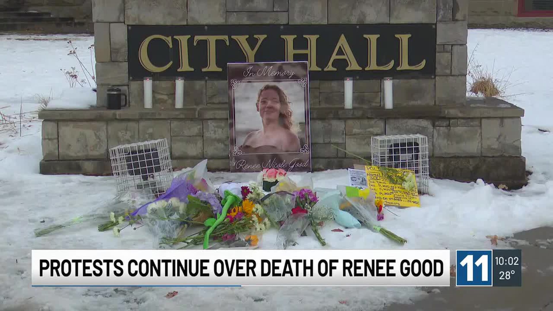 Third protest for Renee Good brings in dozens of people outside Colorado Springs city hall