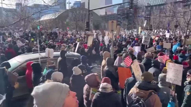 Businesses in Minneapolis closed their doors Friday to protest immigration crackdowns in the...