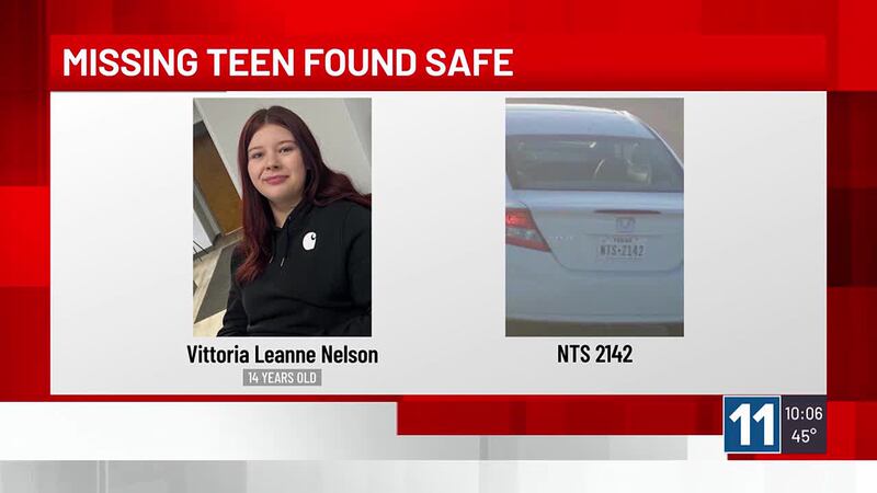 Colorado Springs police said a missing teen has been found safe in Texas.