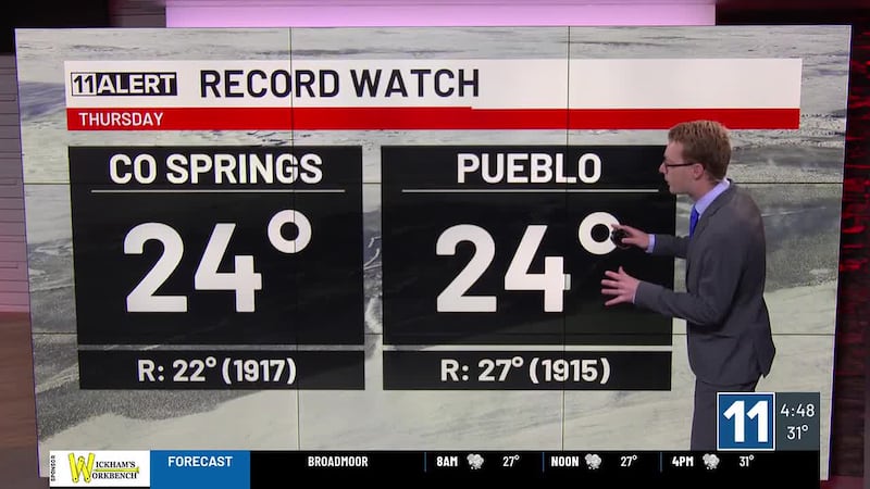 Snow continues most of the day Wednesday, very cold overnight