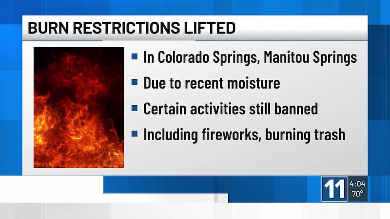 In a news release, the fire department goes on to say that recent moisture across the region...