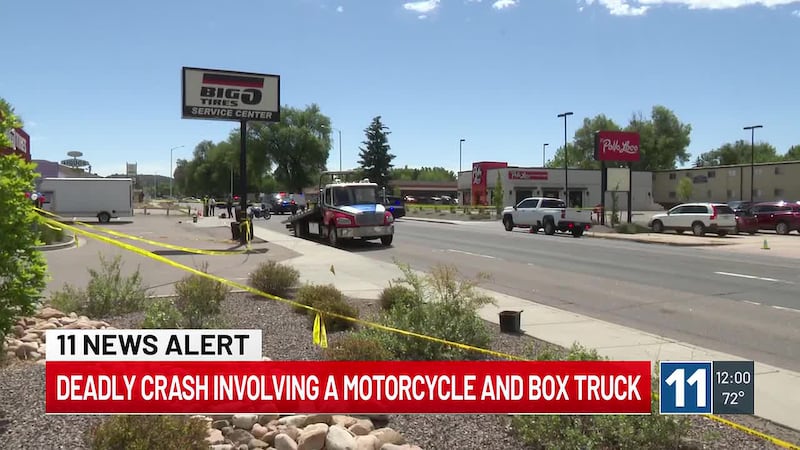A fatal crash involving a motorcycle closed both directions of Fillmore Street in Colorado...