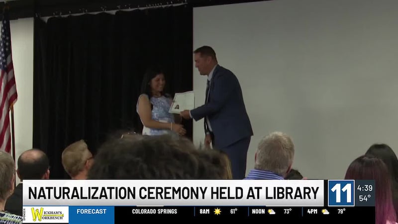 More than two dozen people officially became US citizens on Friday during a naturalization...