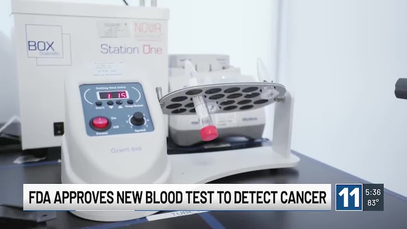 FDA approves blood test detecting microscopic amounts of cancer