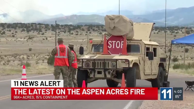 The latest on the Aspen Acres Fire burning in southern Colorado.