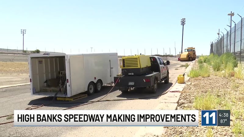 The High Banks Speedway is making improvements ahead of its scheduled grand opening in May 2027.