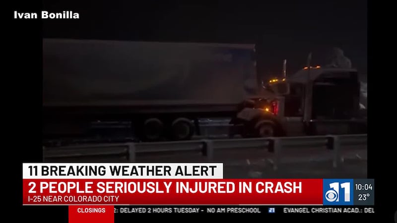 2 people were seriously injured in a crash south of Pueblo.