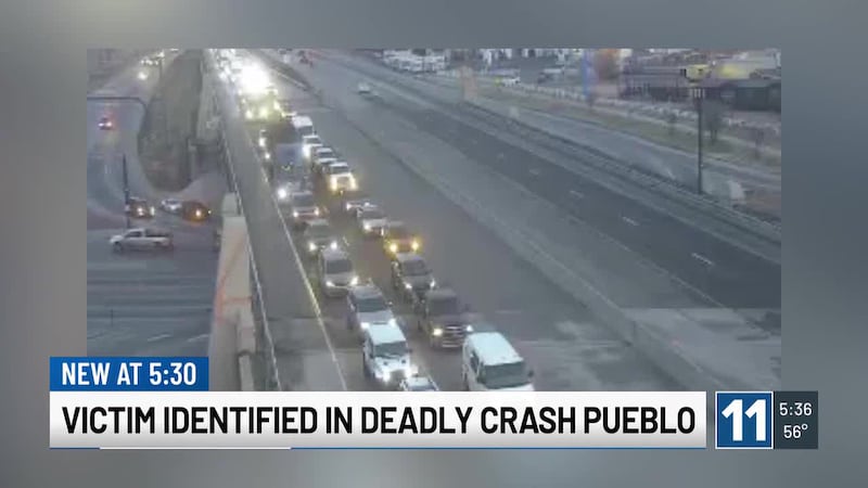 Investigators are searching for a vehicle that Pueblo Police said hit two pedestrians, killing...